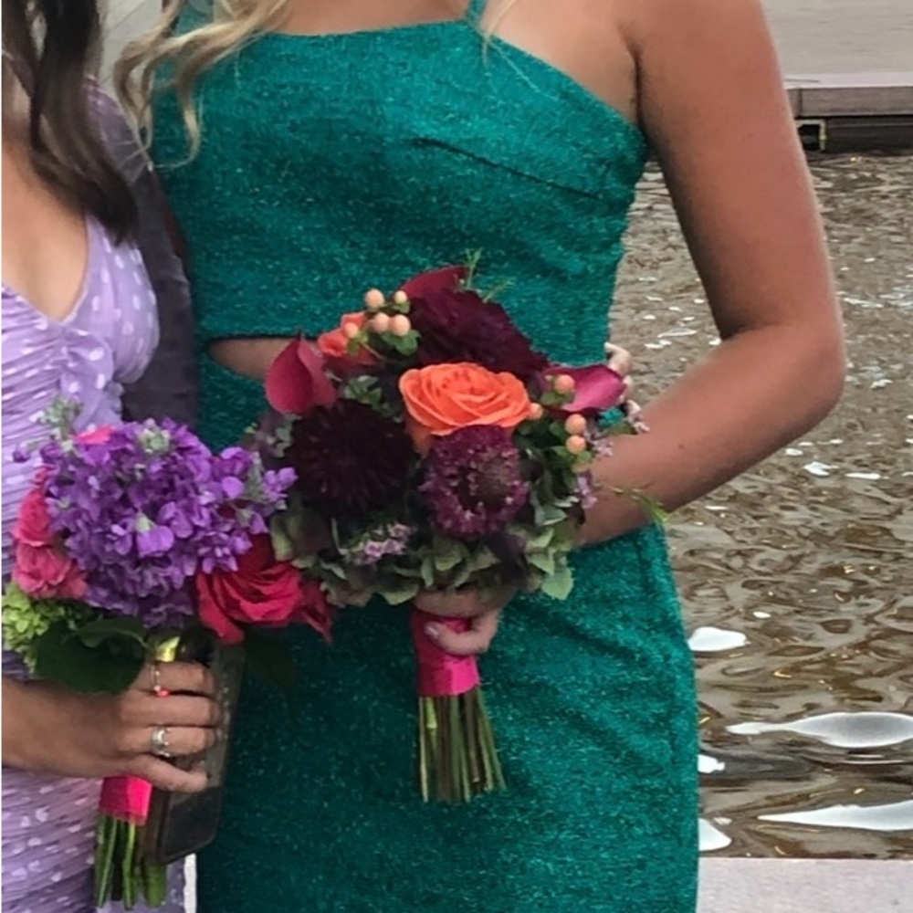 Jovani Green Sparkle Dress